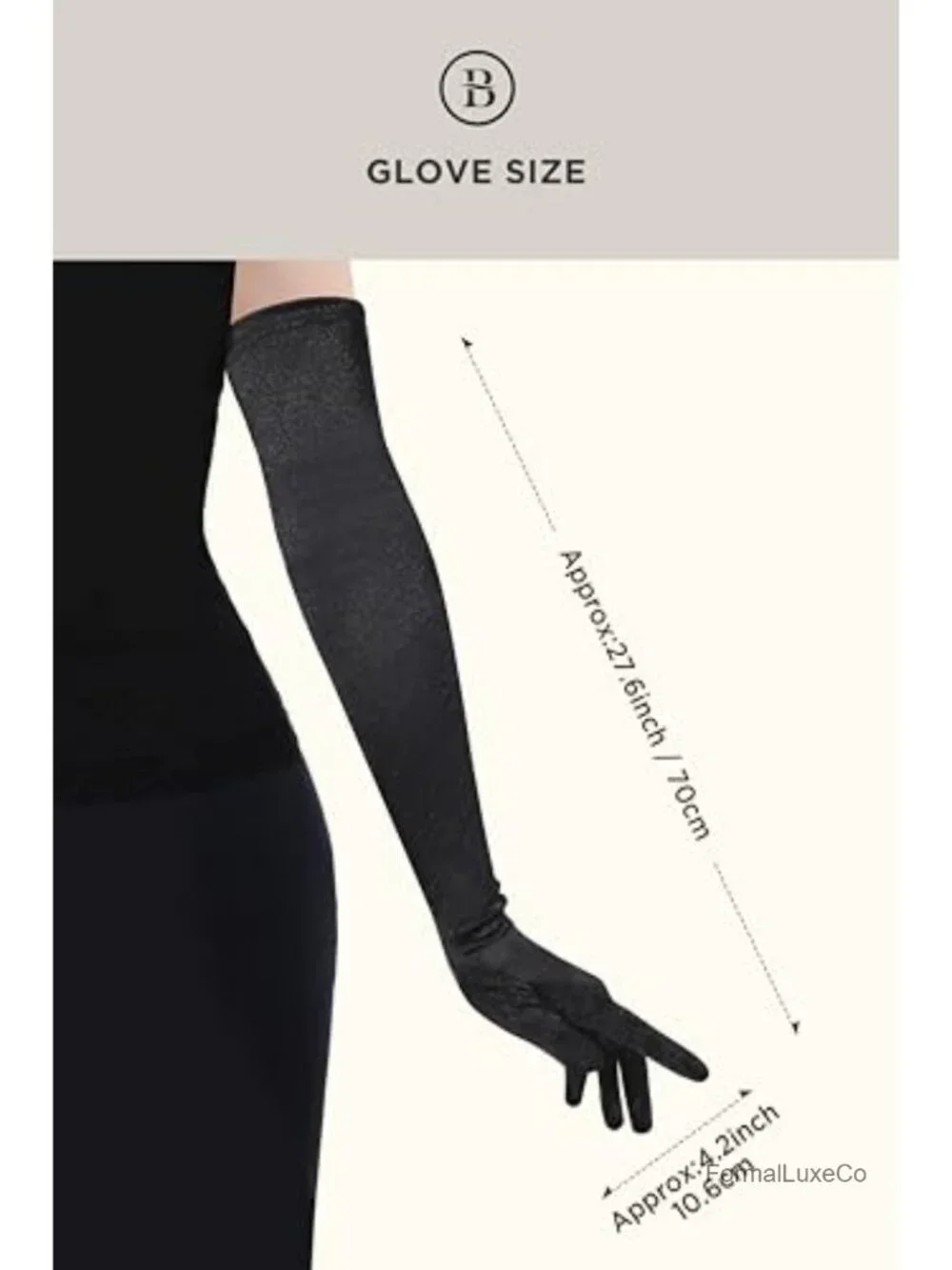 Opera Length Satin Gloves Stretchy Formal Party Costume Accessory